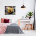 thumbnail image 3 of Stupell Industries Floral Glam Fashion Logo Botanical & Floral Painting Gray Floater Framed Canvas Art Print Wall Art, 31 x 25, 3 of 10