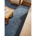thumbnail image 4 of Rugsotic Carpets Handmade Rugs Hand Knotted Loom Rectangle 3'x5' Blue Wool for Indoor Use, 4 of 14