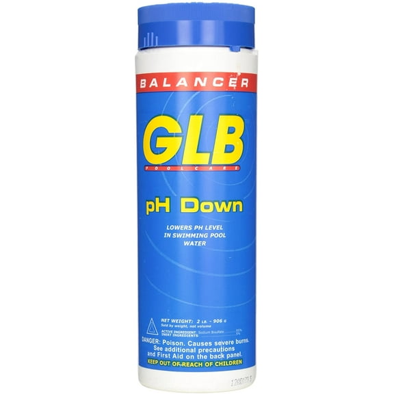 GLB Pool and Spa Products 71238 2-Pound pH Down Pool Water Balancer