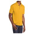 thumbnail image 4 of Yellow Rooster Men's PosiCharge RacerMesh Polo Shirts Gold XS, 4 of 6