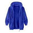 thumbnail image 4 of Mens Flannel Hooded Jacket Sherpa Lined Zip Up Hoodies For Men Thick Fleece Jackets Winter Warm Soft Coat With Pocket, 4 of 5