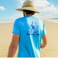 thumbnail image 6 of Panama Jack Rush Straw Lifeguard Sun Hat, 4" Bound Big Brim, Chin Cord and Toggle with Logo Patch (Blue, Small/Medium), 6 of 8