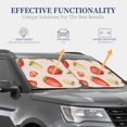 thumbnail image 4 of Fotbe Strawberries 2-Piece Car Windshield Sun Shade | Sun Blocker for Car Windshield | Foldable Automotive Interior Accessories for Sun Protection-Medium, 4 of 7