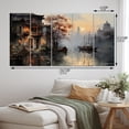 thumbnail image 4 of Designart "Journey Muted Canal Mystical" Canals Metal Wall Decor Set, 4 of 5