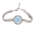 thumbnail image 1 of Talavera Decorative Ilustration Pattern Tennis Chain Anklet Bracelet Diamond Jewelry, 1 of 3