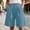 A12 Light Blue, variant on Xdegoge Wide Leg Bermuda Shorts for Women High Waisted Casual Knee Length Bottoms with Pockets Pleated Dress Shorts Flattering Work Office Trousers
