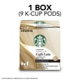 thumbnail image 6 of Starbucks Medium Roast K-Cup Coffee Pods — Vanilla Caffè Latte for Keurig Brewers — 1 box (9 pods), 6 of 7