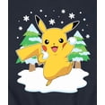 thumbnail image 3 of Pokémon - Pikachu Snowball Fight - Men's Crew Fleece Sweatshirt, 3 of 5
