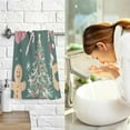 thumbnail image 7 of Yayeee 100% Cotton Hand Towels for Bathroom 16" x 28" Soft Absorbent Kitchen Towel, Red Christmas Gingerbread, 7 of 7