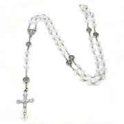 HGYCPP Crystal Beads Rosary Necklace Christian Prayer Meditation Women Jewelry Gift