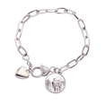 thumbnail image 1 of Dao China Ink Painting Heart Chain Bracelet Jewelry Charm Fashion, 1 of 3