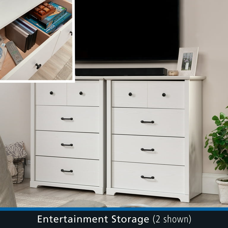 Mainstays Harrington 4 Drawer Dresser, White Wood Finish - Walmart.com