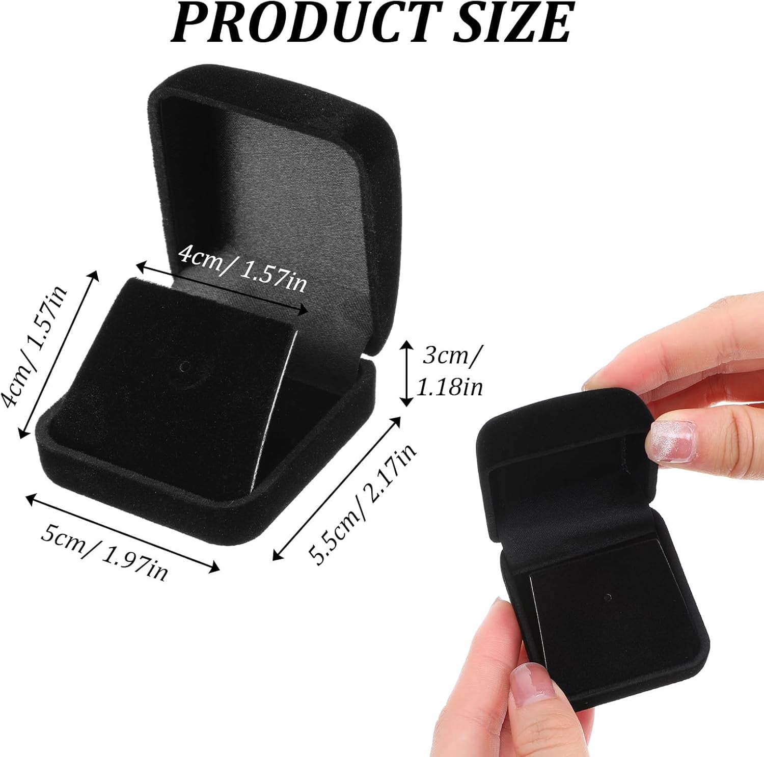 12 Pcs Black Velvet Challenge Coin Presentation Display Box Velvet Gift Box Single Lapel Badge Display Holders with Stereo Display Cardboard for Christmas Wedding Engagement Birthday Anniversary