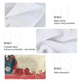 thumbnail image 4 of Haosy 2 Pack Kitchen Wash Cloths with Hanging Loops Absorbent Absorbent Quick Drying Hand Towels, Reindeer Dressed As Santa Claus, 4 of 7