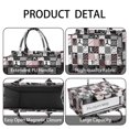 thumbnail image 4 of Large Capacity Tote Bag,Baseball Patchwork Pattern Handbag Fashion Luxury Tote Bag,15.7"x13"x 5.1" Inches,Laptop Compatible, 4 of 6