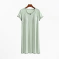 thumbnail image 5 of Censtreet Nightgowns for Women Night Dress Short Sleeve Women's Sleepwear Sleep Soft Shirts, 5 of 6