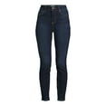 thumbnail image 5 of Time and Tru Women's High Rise Skinny Jeans, 27", 29” Inseams, Sizes 2-22, 5 of 5