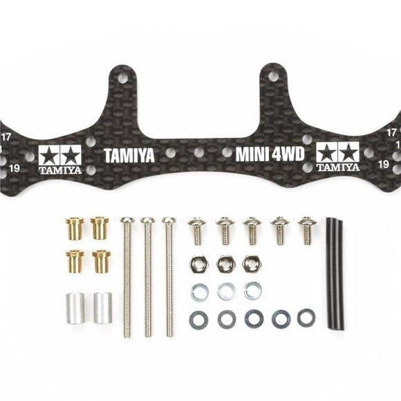 Tamiya TAM15499 1.5 mm HG Carbon Wide Rear Plate