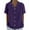 Purple, variant on Cotton Linen Button Up Shirts with Collar Womens Solid Color Loose Summer Tops Casual V Neck Blouses (M, Purple)