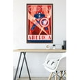 thumbnail image 6 of Marvel Comics - Captain America - Art Deco Wall Poster, 22.375" x 34", Framed, 6 of 6