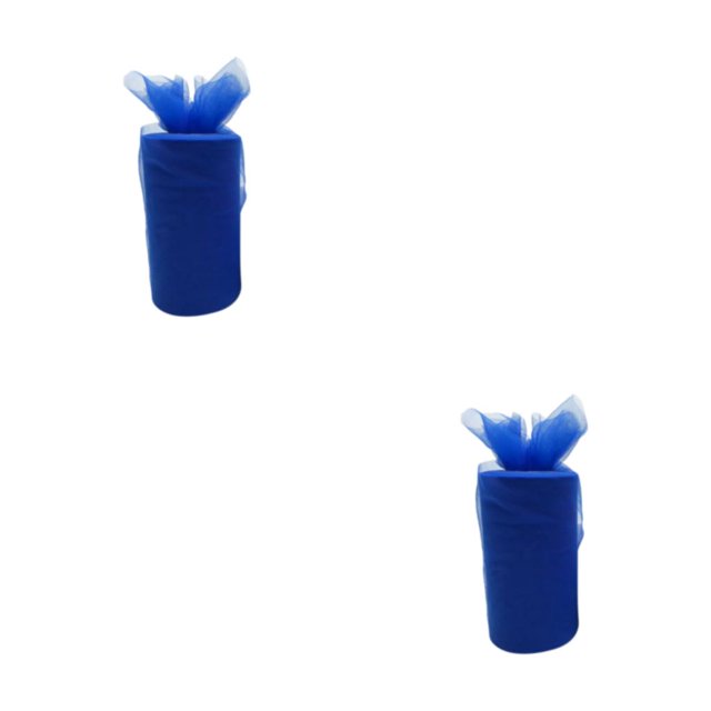 relayinert Polyester Wedding Party Decorations Easy To And Clean Tulle Coil Durable And Reliable Roll Tulle royal blue 2Set