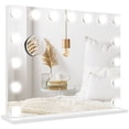 thumbnail image 1 of Hollywood LED Makeup Mirror with Lights - 22.8" Vanity Tabletop/Wall Mount, 3 Color Temps & 10x Magnifier - Bedroom, Bathroom Decor, 1 of 7