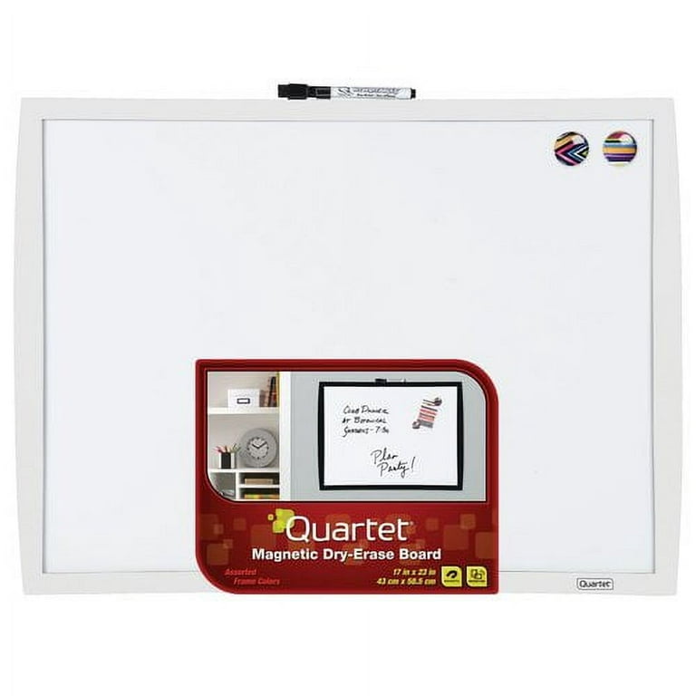 Quartet Magnetic Whiteboard 17 x 23 Small Whiteboard for wall 