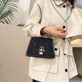 thumbnail image 3 of Moda Alligator PU Messenger Bag Mujeres Pearl Bolsos de hombro (Negro) Tmvgtek Para estrenar, 3 of 9