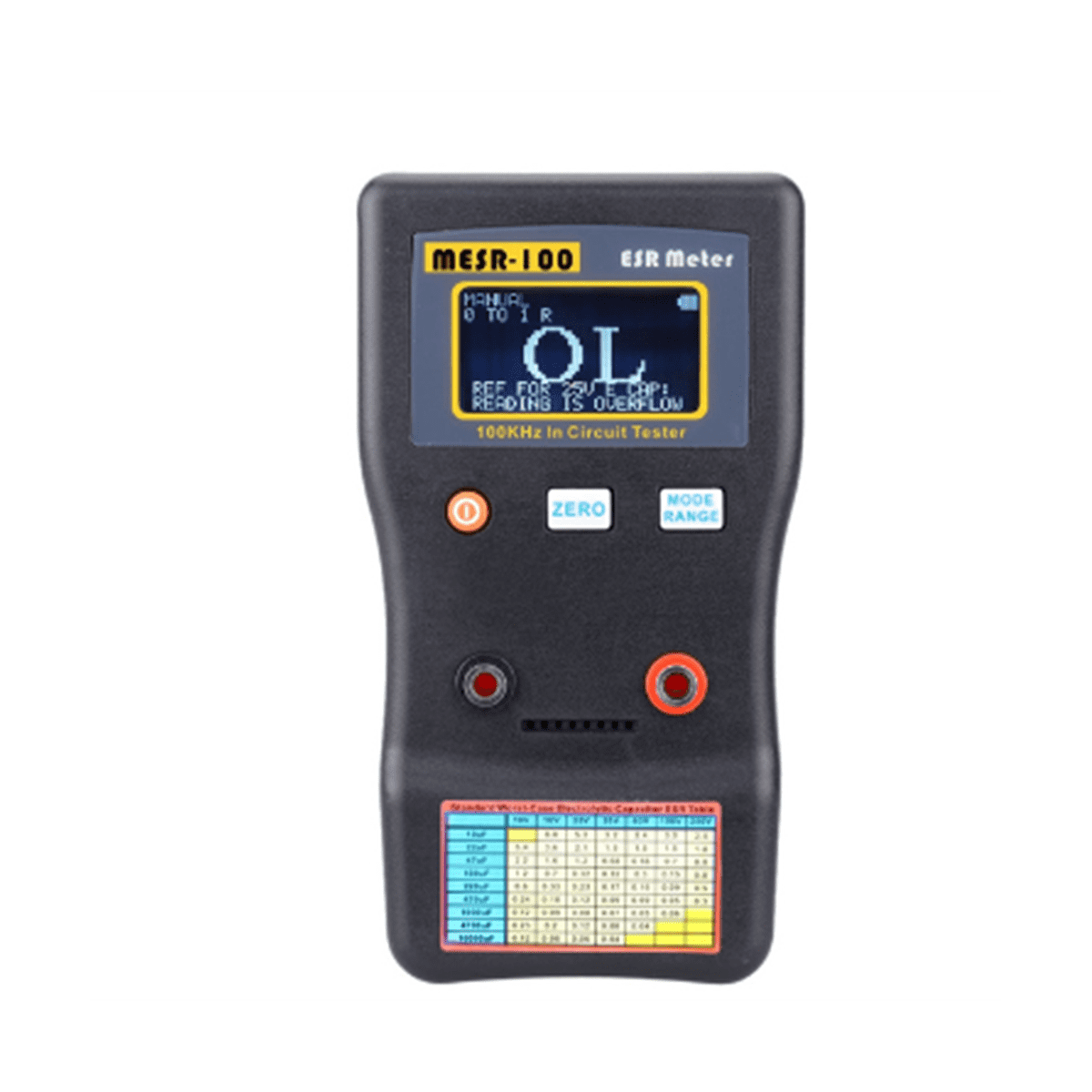MESR100 Capacitance Ohm Meter Professional Measuring Capacitance
