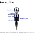 thumbnail image 2 of Wine Stoppers Set of 4, Stainless Steel Bottle Stopper with Silicone Seal, Reusable Corks for Wine, Beer, Champagne - Perfect for Parties and Weddings, 2 of 5