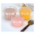 thumbnail image 5 of 100Pcs Disposable Jello Shot Cups Plastic Portion Cups With Lids Condiment Containers, 5 of 5