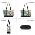 thumbnail image 6 of FORMRS Canvas Laptop Tote Bag for Women with 15.6" Computer Compartments Shoulder Handbag, Floral Forest Pattern, 6 of 7