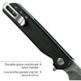 thumbnail image 5 of CRKT LCK + Everyday Carry Assisted Folding Knife with Liner Lock: Stainless Steel Plain Edge Blade, Glass-Reinforced Nylon Handle, Pocket Clip, 3801, 5 of 8