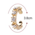 thumbnail image 6 of Ayyufe Pack Of 1 Women Rhinestone Ear Clip on Cuff Earrings Non-Piercing, 6 of 6
