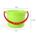 thumbnail image 3 of LEEYNEER Creative Sand Tool Beach Kids Children Playing Water Toy Plastic Beach Pail Bucket for Pool Backyard(Random Color), 3 of 4