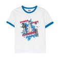 thumbnail image 1 of Run DMC - Camiseta Kings From Queens para Adultos Unisex (Azul Real, Blanco), 1 of 2