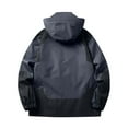 thumbnail image 5 of WTOBBY Men's Waterproof Sun Protection Jacket, UPF 50+ Outdoor Sports Windbreaker with Hood, Quick-Dry Hiking Commuter Coat,Light Gray 2XL, 5 of 5
