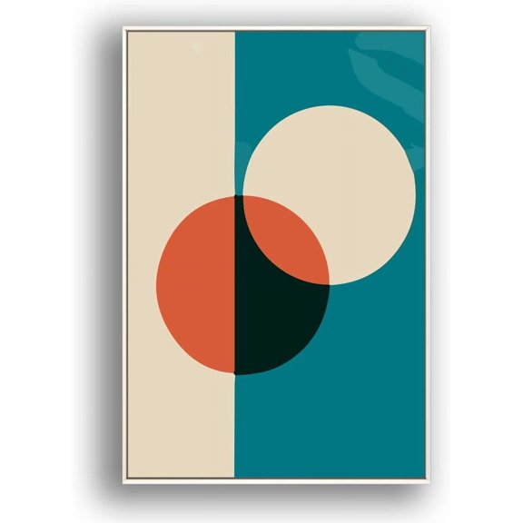 IDEA4WALL Framed Canvas Art Abstract Illustration Picture Prints for Modern Home Wall Decoration