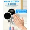 thumbnail image 2 of Toothbrush Sanitizer Holder, Tooth Brush Holder for Bathroom, Wall-Mounted Toothbrush Holders Organizer Auto-Inductive Cover, 140℉ Air Drying Fits Most Electric, Manual and Kids’ Toothbrushes, 2 of 3