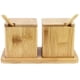thumbnail image 1 of Totally Bamboo Especiero/Salsero doble con cucharas de Bambú TOTALLY BAMBOO 208564, 1 of 3