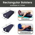 thumbnail image 3 of Sol Living Yoga Bolster Pillow Rectangular Meditation Cushion Cotton Meditation Accessories for Restorative Yoga Meditation Pillow Yoga Pillow Firm Body Pillow Bolster Pillow for Legs Removable Cover, 3 of 7