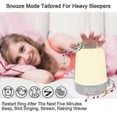 thumbnail image 4 of Touch Wake Up Night Light with Sunrise Simulation Alarm Clock, 3-Way Dimmable Warm White Bedside Lamp RGB Ambient Table Bedside Lamp, Timer Mode, 4 of 5