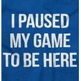 thumbnail image 2 of I Paused My Game to Be Here Cranky Plus Size Crewneck Graphic Tee Shirt Brisco Brands 2X, 2 of 5