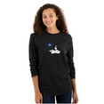 thumbnail image 3 of NASA Astronaut Space Shuttle Surfing Long Sleeve TShirt Men Women Brisco Brands L, 3 of 6
