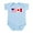 Sky Blue, variant on CafePress - Americanadian Infant Bodysuit - Baby Light Bodysuit, Size Newborn - 24 Months