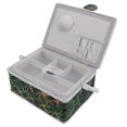 thumbnail image 3 of Caja De Costura Cesta De Costura Diseño De Mango Cómodo Verde Elegante Doble Capa Multifuncional Para Almacenamiento De Hilo De Aguja ANGGREK Otros, 3 of 8