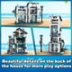 thumbnail image 4 of Bloques de construcción de juguete JIUTONG 3 en 1, casa de playa con luz, 4 of 6