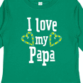 thumbnail image 4 of Inktastic I Love my Papa- hearts Boys or Girls Long Sleeve Toddler T-Shirt, 4 of 5