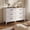 White, variant on White Dresser, Lofka 6 Drawer Dresser for Bedroom, Chests of Drawers for Living Room, White+Rustic Brown
