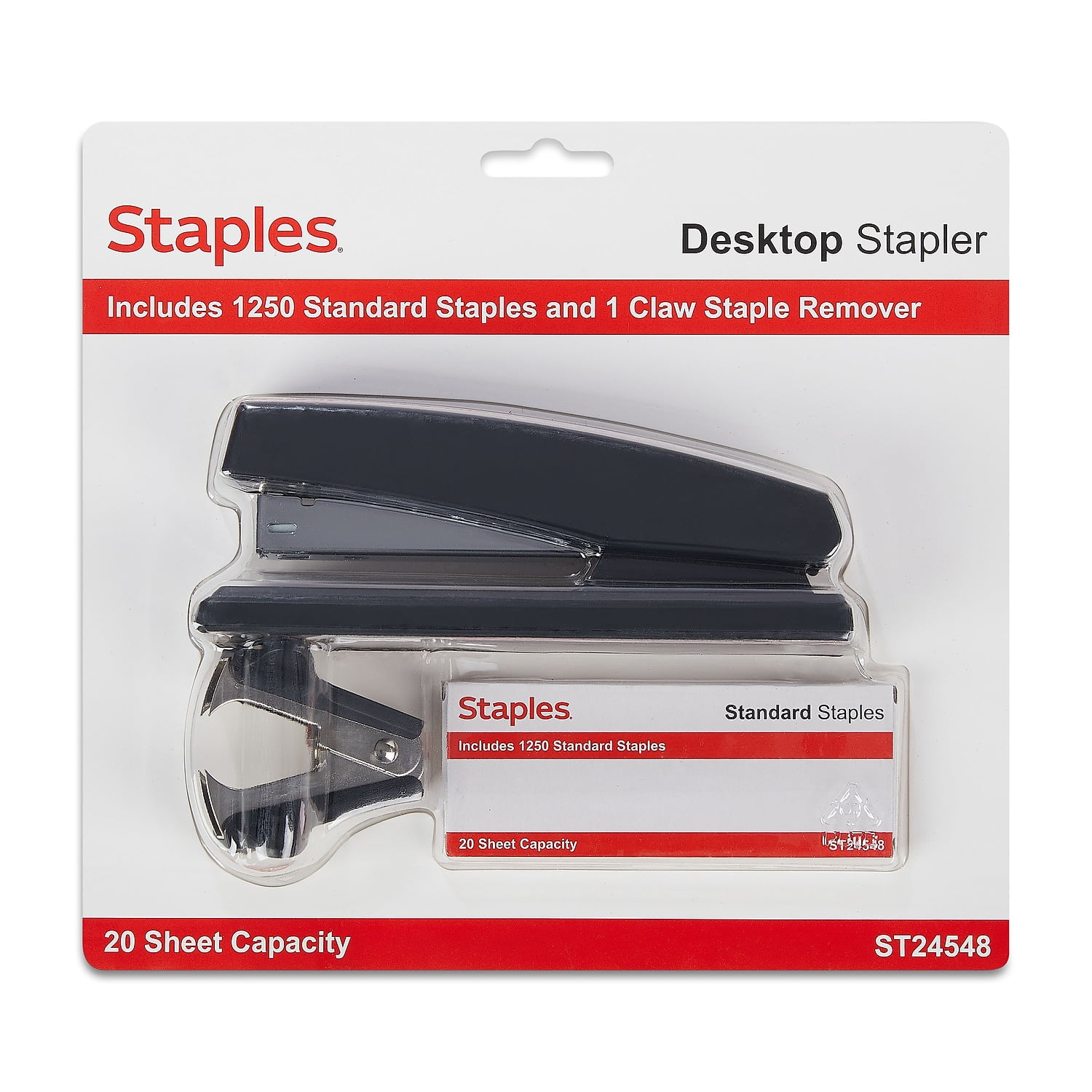 Swingline Standard Stapler Value Pack 20 Sheets Black Premium Staples  Remover Included - Office Depot